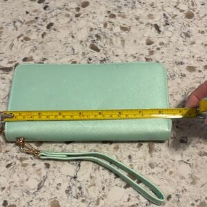 Mint Green Wristlet Wallet